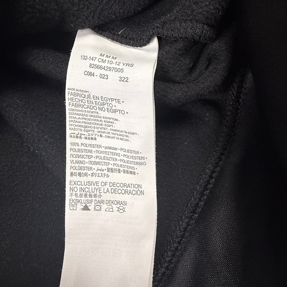 Jordan Youth Hooded Dri-Fit Sweatshirt, Black, Logo, Back to School, Medium - Picture 8 of 11